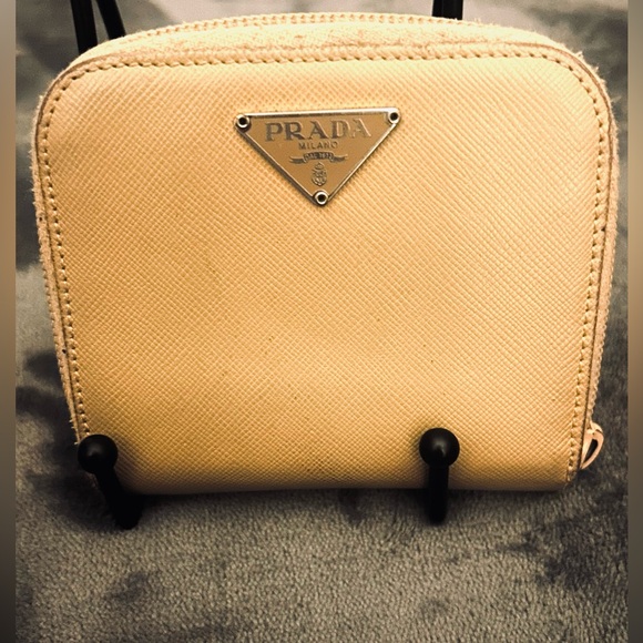 Prada Beige/Camel color Compact wallet - Picture 2 of 12